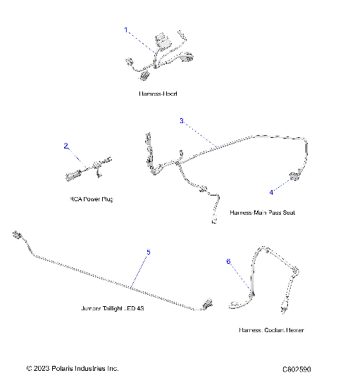 ELECTRICAL, WIRE HARNESSES/JUMPERS - S24FJE9FS/9FE (C602590)