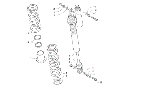 REAR SUSPENSION SHOCK ASSEMBLY