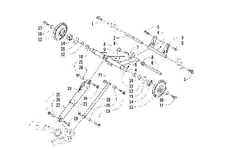 REAR SUSPENSION REAR ARM ASSEMBLY [97835]