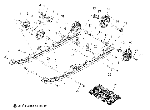 SUSPENSION, REAR - S10PP8 ALL OPTIONS (49SNOWSUSPRR09600DRGN)