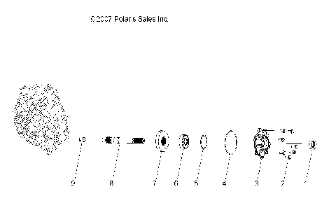 DRIVE TRAIN, MAIN GEARCASE OUTPUT SHAFT - A08CL50AA (49ATVSHAFTOUTPUT086X6)