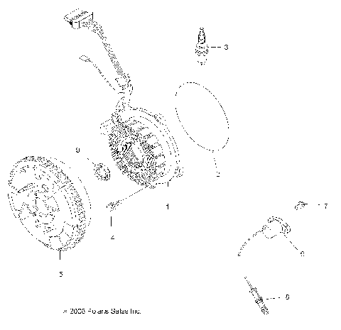 ELECTRICAL, IGNITION SYSTEM - A08TN50EA (49ATVMAGNETO08SPX25)