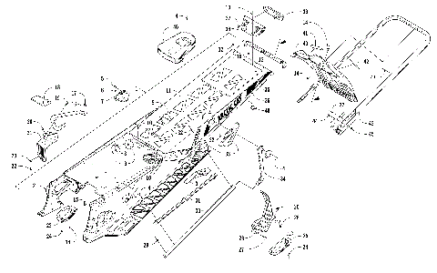 TUNNEL, REAR BUMPER, AND SNOWFLAP ASSEMBLY [104678]