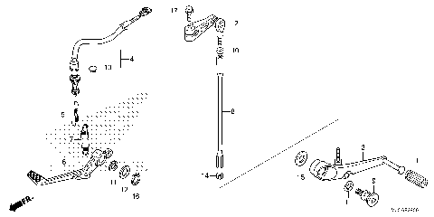 BRAKE PEDAL@CHANGE PEDAL