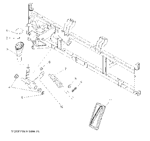 DRIVE TRAIN, GEAR SELECTOR - R10TH76/TY76 ALL OPTIONS (49RGRGEARSELECT097004X4)