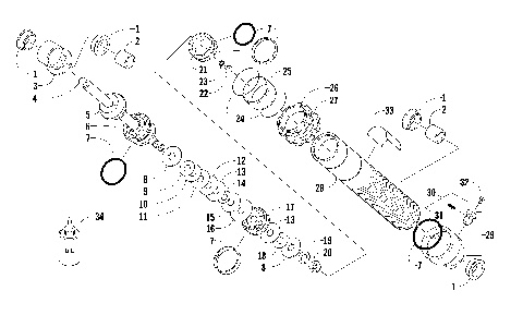 FRONT SUSPENSION SHOCK ABSORBER [90649]