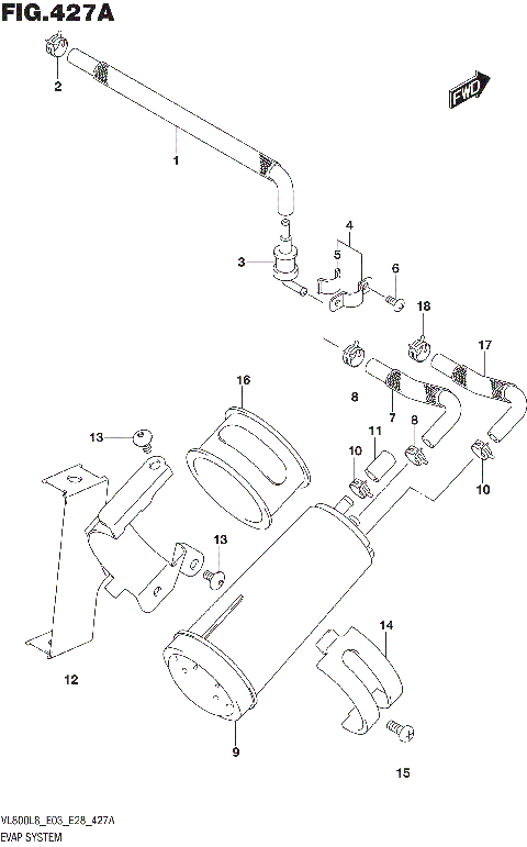 EVAP SYSTEM (VL800L8 E33)