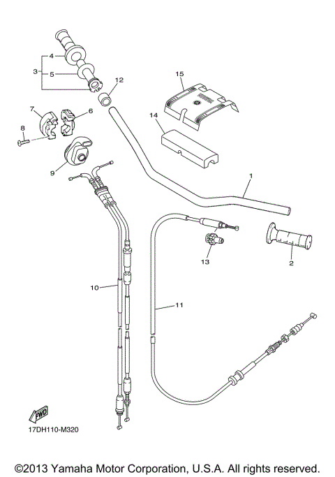 STEERING HANDLE CABLE