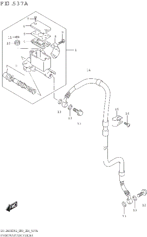 FRONT MASTER CYLINDER (DR-Z400S)