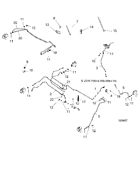 BRAKES, BRAKE LINES - A18S6E57B1 [100457]