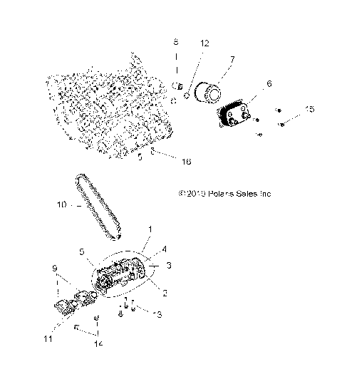 ENGINE, OIL PUMP and OIL COOLER - R12JT9EFX (49RGROILPUMP11RZR875)