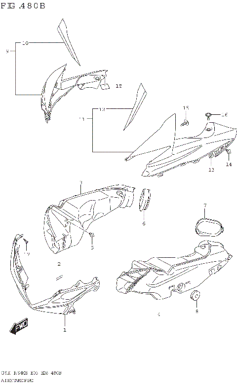 AIR INTAKE PIPE (GSX-R600Z)