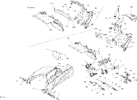 08- Suspension - Rear - Swing Arm / Shock / Fender