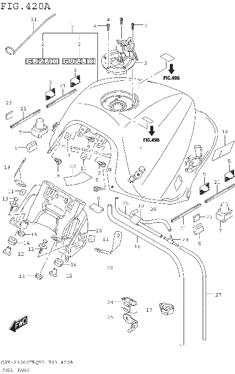FUEL TANK (GSX-S1000TRQM2 E03)