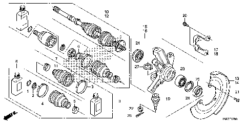 FRONT KNUCKLE@DRIVESHAFT