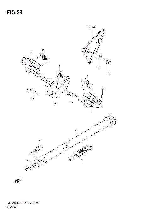 STAND (DR-Z125 E33)
