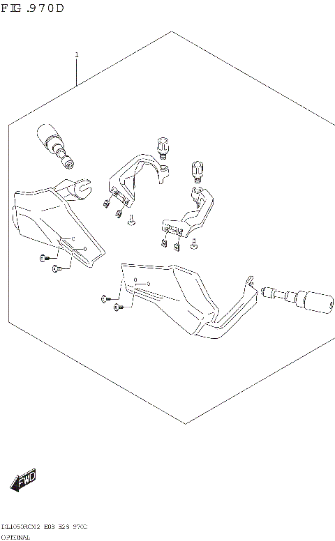 OPTIONAL (DL1050RQ)(KNUCKLE COVER)