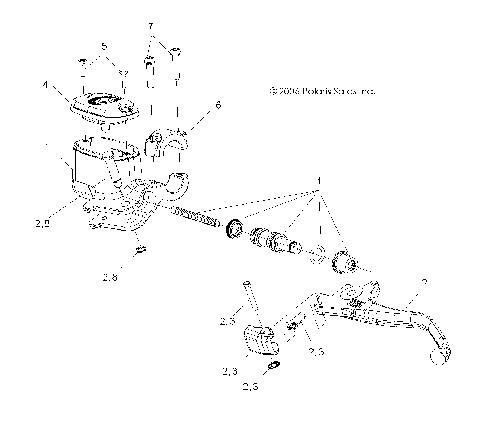 BRAKE, HAND - A07MH46AA/AZ (49ATVMCLHSP450)