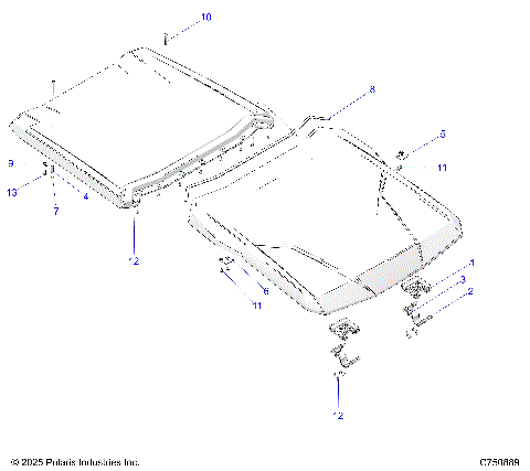 BODY, ROOF - Z25X4B92AP/BP (C750889)
