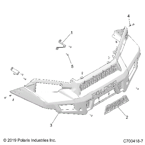 BODY, FRONT FACIA - D26P4ED4D4 (C700418-7)