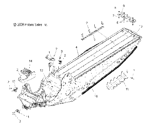 CHASSIS, ASM. - S10PR8ESA/ESL (49SNOWCHASSIS09600SB)