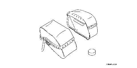 LEATHER SADDLEBAGS (18L)(2)