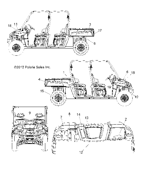 BODY, DECALS - R13WH76AG/AR/EAH/EAI/KG (49RGRDECAL12CREW)