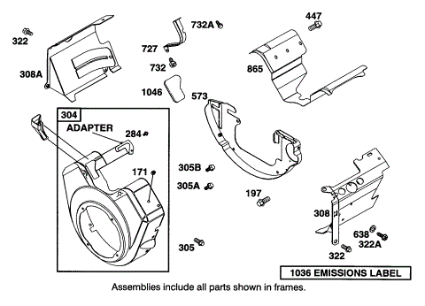 BLOWER HOUSING AND COVER ASSEMBLY
