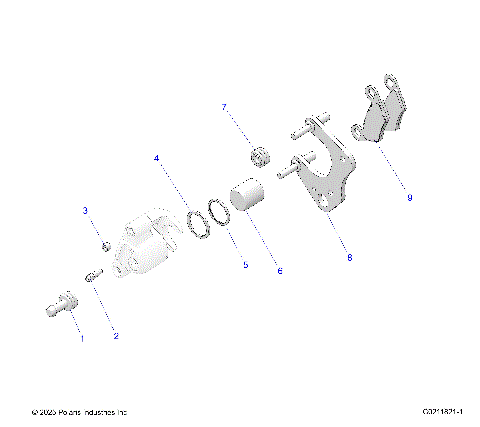 BRAKES, BRAKE CALIPER, FRONT - A26SED57C1 (C0211821-1)