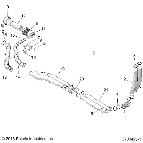 ENGINE, AIR INTAKE, FRONT - D22P4ED4B4/FD4B4 (C700429-3)