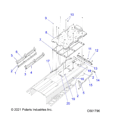 CHASSIS, REAR ASM. - S24FJE9FS/9FE ALL OPTIONS (600610C)