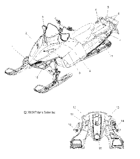 BODY, DECALS - S10PR8ESA/ESL (49SNOWDECAL10600SB)