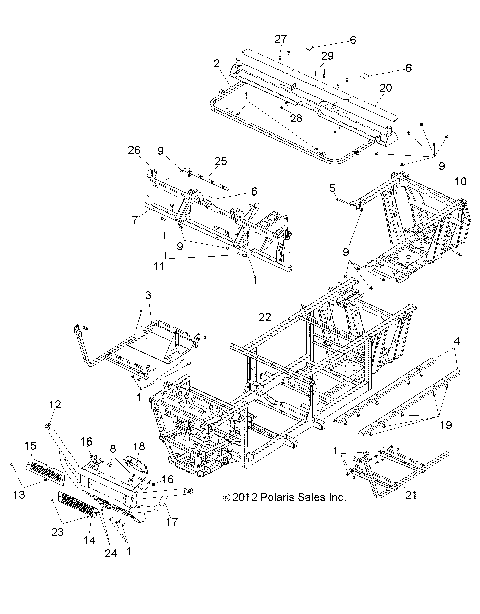 CHASSIS, FRAME and FRONT BUMPER - R15RAA76AA/AJ (49RGRFRAME146X6)