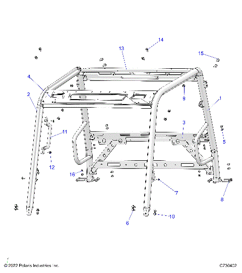 CHASSIS, CAB FRAME - D22M2A57B4/G57B4 (C730402)