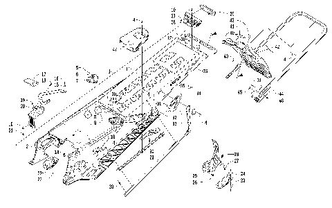 TUNNEL, REAR BUMPER, AND SNOWFLAP ASSEMBLY [99067]