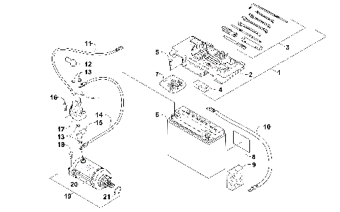 BATTERY AND STARTER ASSEMBLY [99913]
