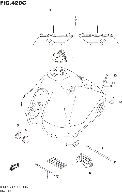 FUEL TANK (DR200SL9 E33)