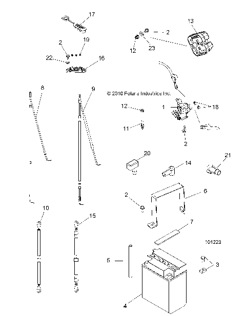 ELECTRICAL, BATTERY - A17DAH57A5 (101223)