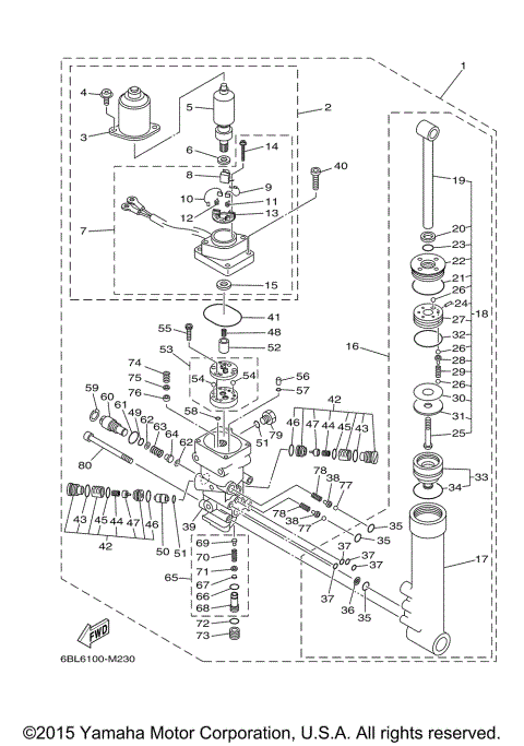 POWER TRIM TILT ASSY
