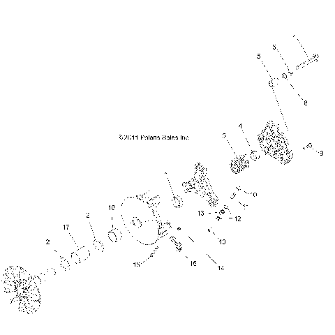 DRIVE TRAIN, PRIMARY CLUTCH - A14MH76AA/AH (49ATVPRIMARY11SP800)