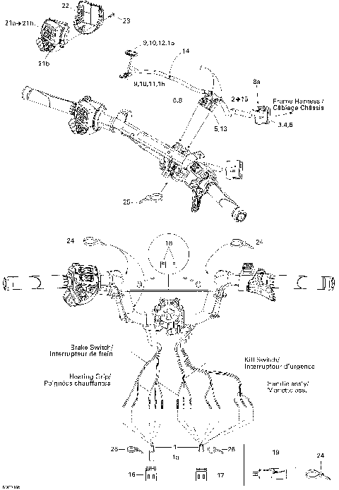 10- Steering Wiring Harness 550F