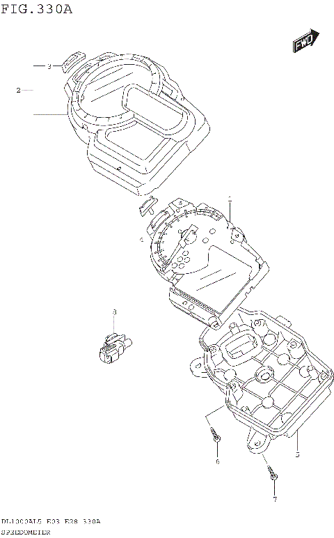SPEEDOMETER (DL1000AL5 E03)