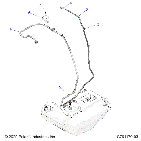 BODY, FUEL LINES, STD.  - Z21PAE92AE/AN/L92AL/AT (C700317-2)