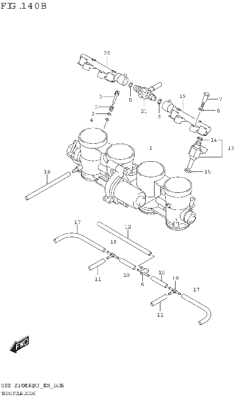 THROTTLE BODY (E28)