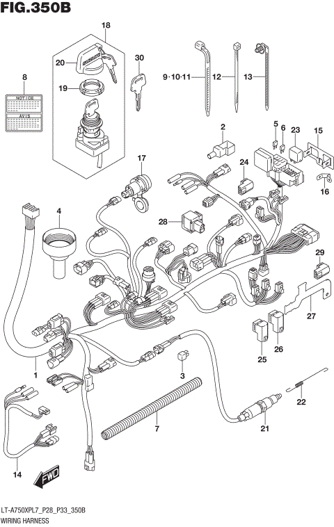 WIRING HARNESS (LT-A750XPBL7 P28)