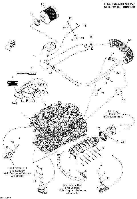 01- Engine And Air Intake Silencer