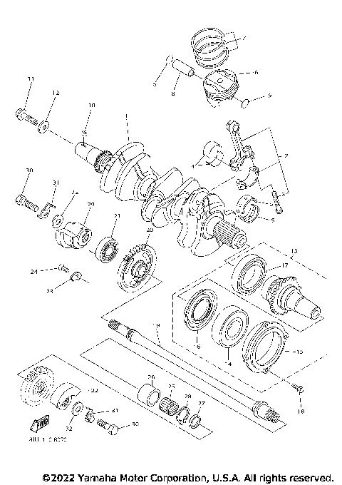 CRANKSHAFT & PISTON