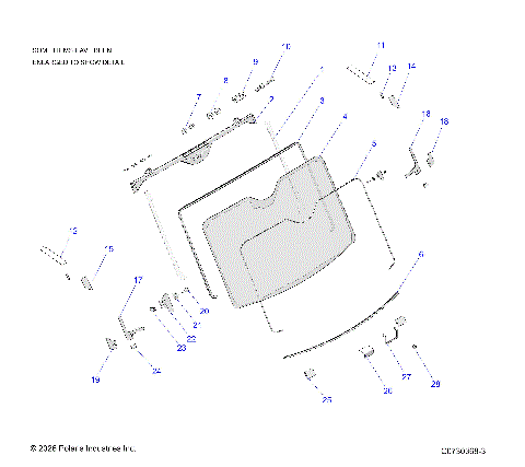 BODY, WINDSHIELD, FIXED
