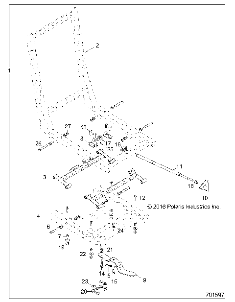 BODY, SEAT BASE ADJUSTER - Z17VDE99FM/S99FM/CM (701597)