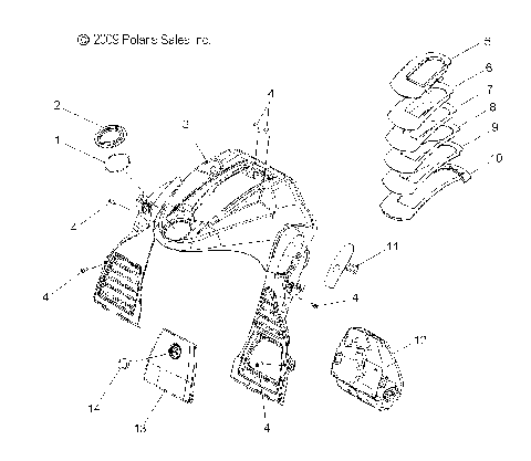 BODY, CONSOLE - S10PD7FSL (49SNOWCONSOLE10TRBOLX)